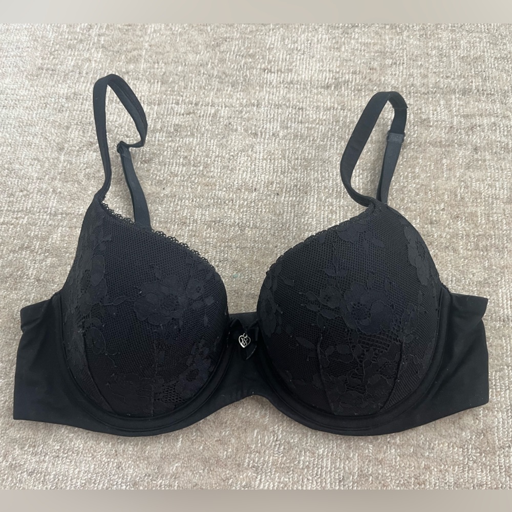 Victoria Secret Demi Black Lace Bra